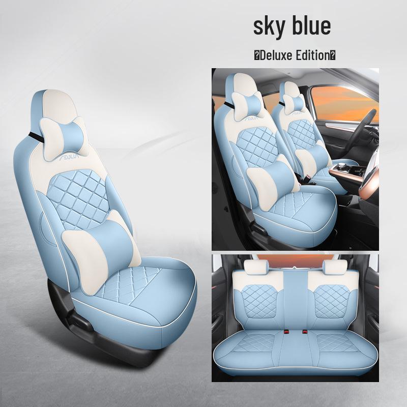 Universal Nano Leather Car Seat Cushion - All-Season Fit