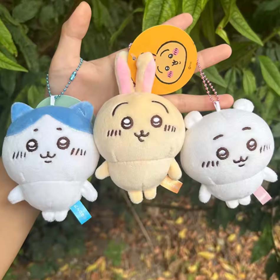 New Chiikawa Anime 10Cm Plush Doll Kawaii Usachi Keychain Hachiware Stuffed Pendent Cute Backpack Ornament Toy Gift