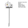 Daisy Bicycle Wind Spinner 47" Tall Bicycle Kinetic Wind Sculpture Garden Stake Welcome Sign for Outdoor Patio Lawn Backyard Decoration