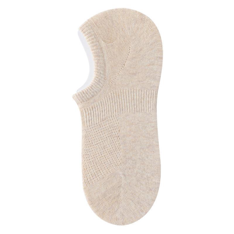 

Женские летние носки из чистого хлопка, дезодорирующие, впитывающие пот, сетчатые, дышащие, с низким вырезом, невидимые 1 pair телесный