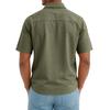 Camicia da lavoro casual da uomo a maniche corte in cotone utility