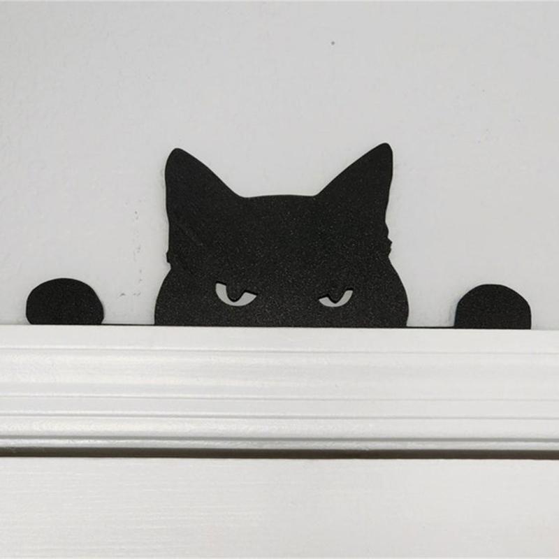Sturdy Metal Cats Silhouettes for Door Frames Stylish Home Accent Accessory in Various Poses Home Accessory Decoration