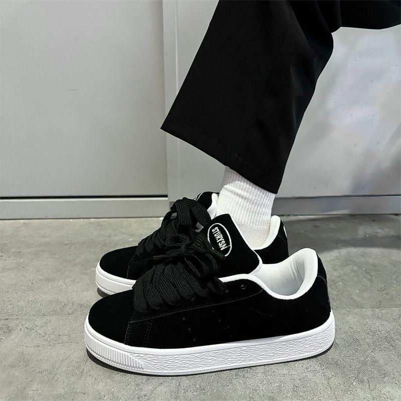Niche Versatile Thick Baseplate Shoes Women's Tide 2 Spring New Student Sports and Leisure Bread Shoes