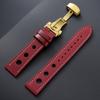 Genuine Cowhide Watchband for Omega Business Watch Band for Seiko 20mm 22mm Butterfly Buckle Stitching Brown Strap for Men Women