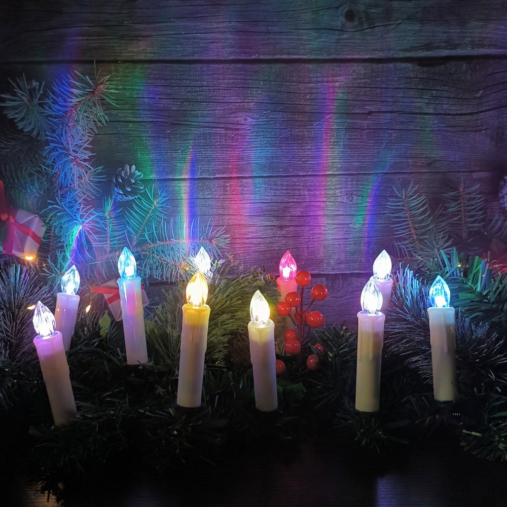 Świece LED, Zdalne sterowanie czasowe, Oświetlenie kolorowe RGB, Wodoodporna świeca elektroniczna, Świeca do dekoracji domu, Walentynki
