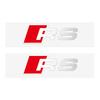 For Audi Sline quattro RS A4 B5 B6 A3 A5 A6 C6 C5 A1 A7 A8 Q2 Q3 Car Body Window Trunk Decoration Stickers Auto Accessories