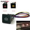 Momentary Switch Push Button For Volkswagen Golf 6 MK6 06-12 Accessories Red Light Car Garage Switch Button