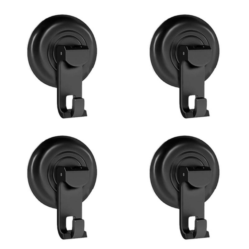 4pcs/8pcs Suction Cup Hooks Bathroom Towel and Loofah Hanger Strong Vacuum Hanging Hook Practical Robe Storage Rack