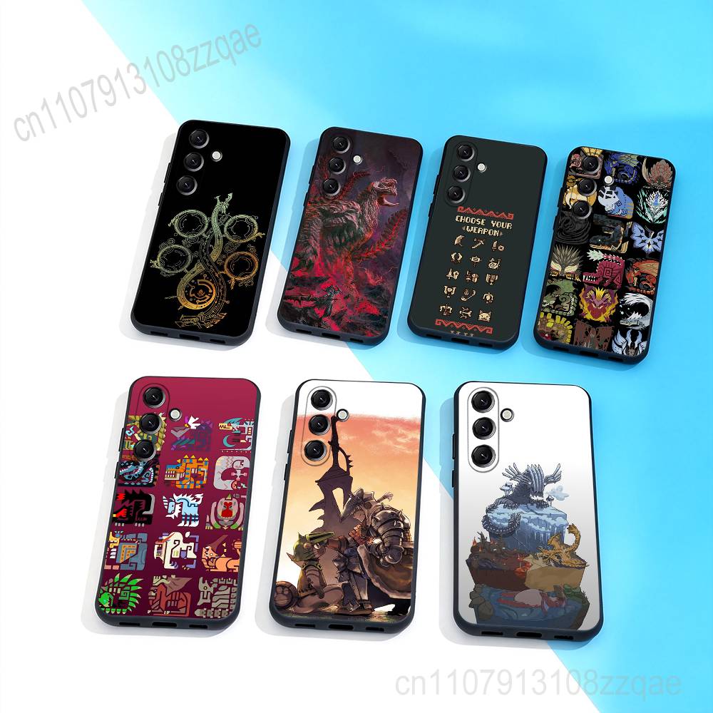 Game M-Monster-Hunter Cool Phone Case For Samsung Galaxy A 73,72,51,53,52,71,22,5G,Note,J7,8,9 Soft Black Cover