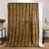 Pixelated Vertical Wooden Planks with a Staggered Striping Pattern. for All Seasons Blanket Lunch Break Throw Gift