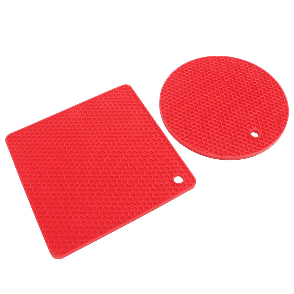 5 PCS 2 Round 3 Silicone Mat Multipurpose Hot Pads for Hot Dishes Tables