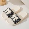 2025 New Fashionable Women's Bow Cool Slippers Can Be Worn Outside Non-slip Lightweight Men's Bathroom Slippers