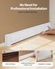 Baseboard Heater Covers, Premium Series 1527 mm Standard Electric Heating Unit Front Cover for Home Improvement, Heavy-duty Steel, Easy Installation