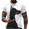 Summer Men's T-shirt 3D Digital Printing Men's Short Sleeved Street Casual Sports Men's T-shirt