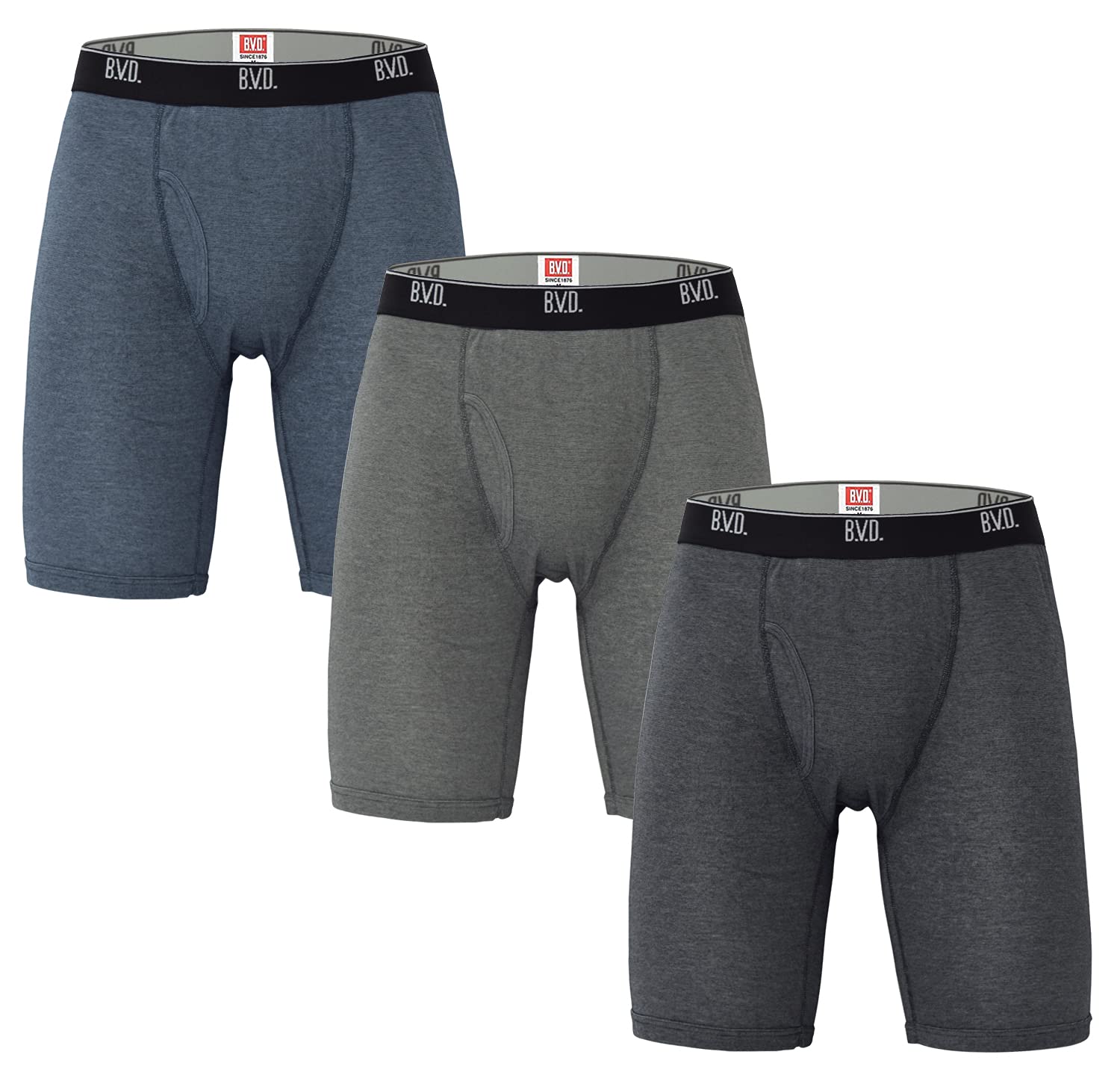 

Boxer Front Long 3 Piece Assortment Quick Loose All Seasons Assortment M [B.V.D] Briefs, Opening, Boxers, Set, Absorbent, Drying, Design, RT306S-3P