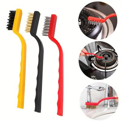 3 Multifunctional Steel Wire Brushes Are Effective Rust Removal and Dust Removal Agents for Gas Stove Cleaning Kitchen Tools