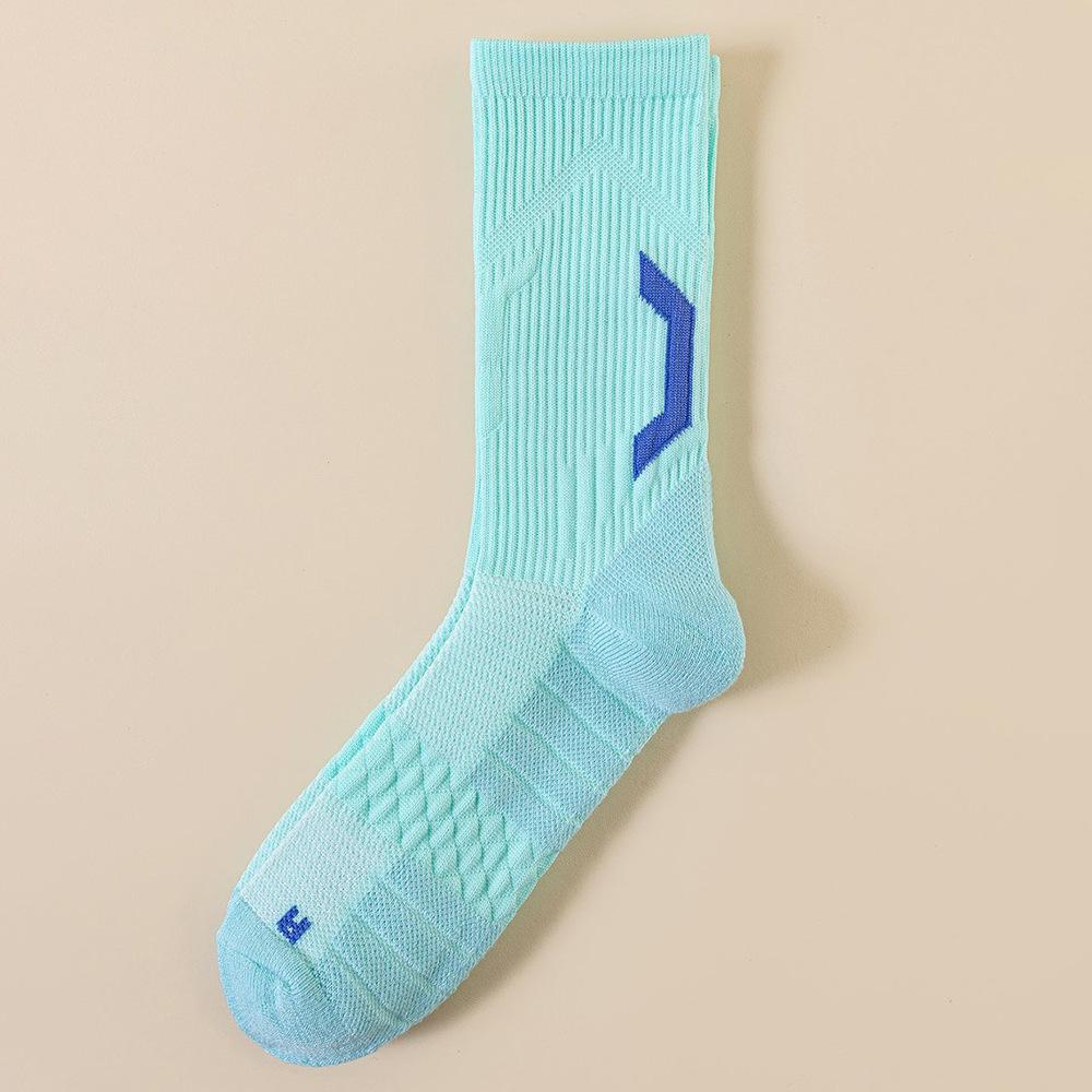 Real Basketball Socks - Anti-slip and Durable Sports Socks with Breathable and Moisture-absorbing Towel-like Soles for Running.