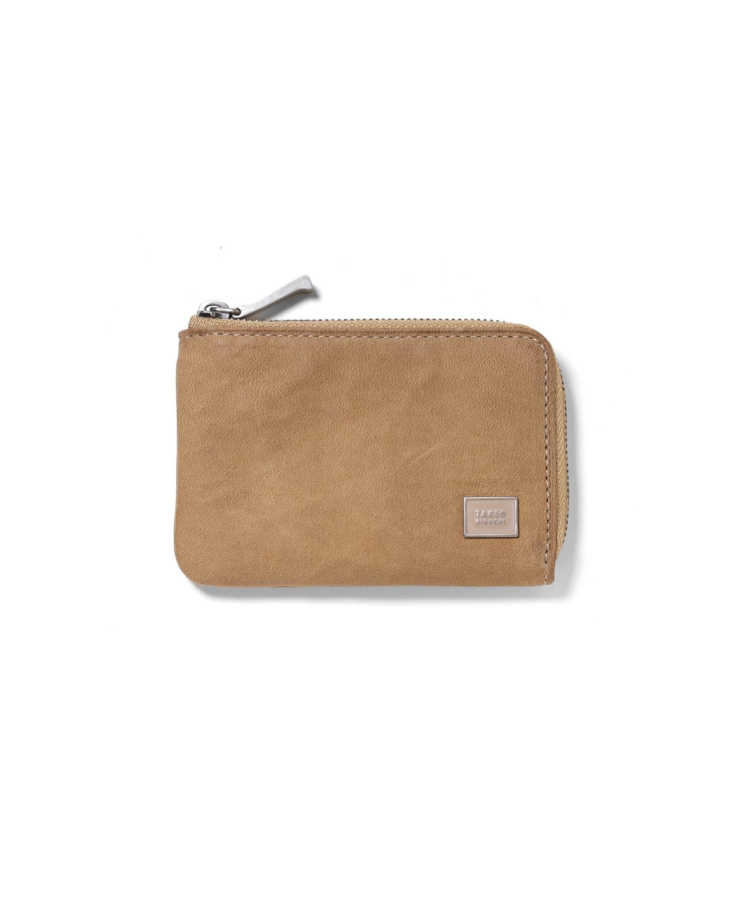 

Гаманець для монет на блискавці Talon з брелоком Натуральна шкіра Бежевий [Takeokikuchi] L-подібний №741601 бежевий