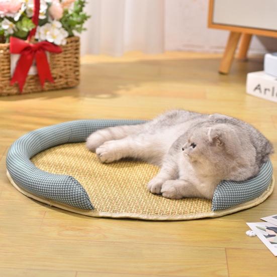 Soft Breathable Round Summer Pet Cat Sleeping Bed Cushion Pet Supplies