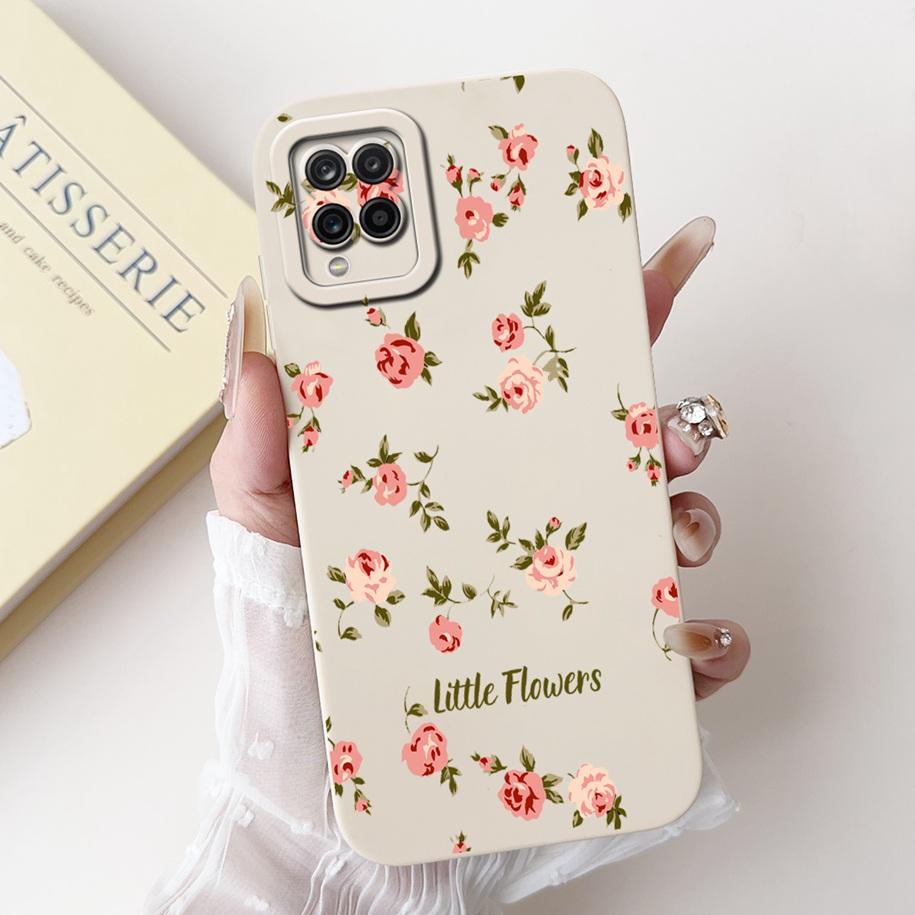 For Samsung Galaxy A12 Case SM-A125F Camera Protection Cover Cute Cartoon TPU Phone Case For Samsung M12 F12 SM-M125F A 12 Funda
