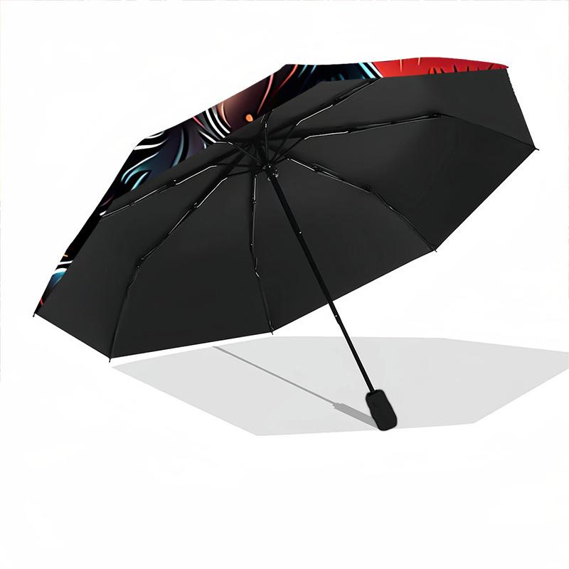 1pc Moonlit Feline Automatic Open/Close Umbrella, Windproof, Folding Compact Umbrella with Lightweight Design for Women/Men174