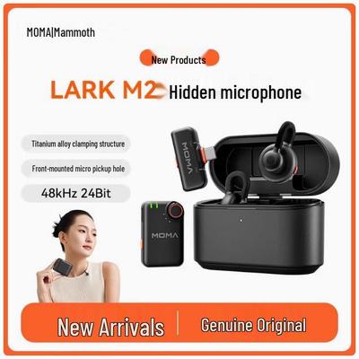 MAMEN LARK M2 Dual Wireless Lavalier Microphone for Interviews, Live Streaming, and Noise-Reduced Recording