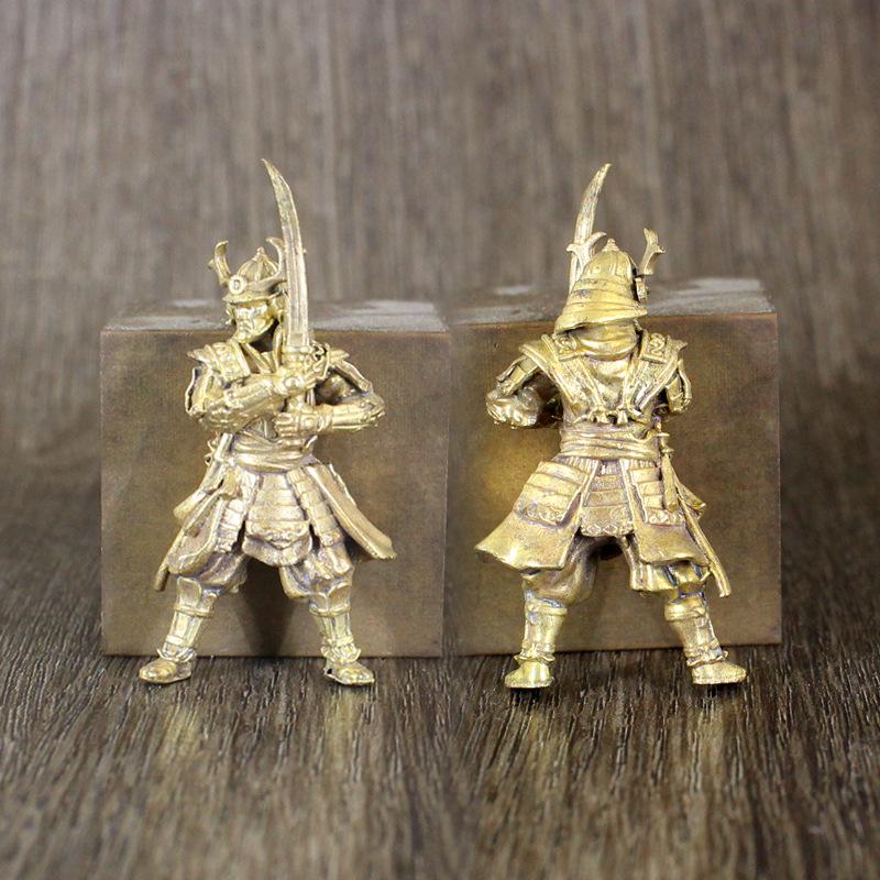 Handmade Brass Gas Mask Soldier Keychain Ornament