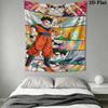 DRAGON BALL Wall Tapestry Aesthetic Wall Hanging Printed Fabric Blanket Decorative Tapestries for Bedroom Living Room Home Decor