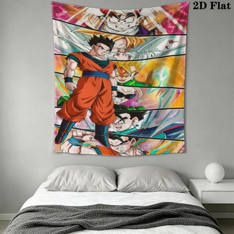 DRAGON BALL Wall Tapestry Aesthetic Wall Hanging Printed Fabric Blanket Decorative Tapestries for Bedroom Living Room Home Decor