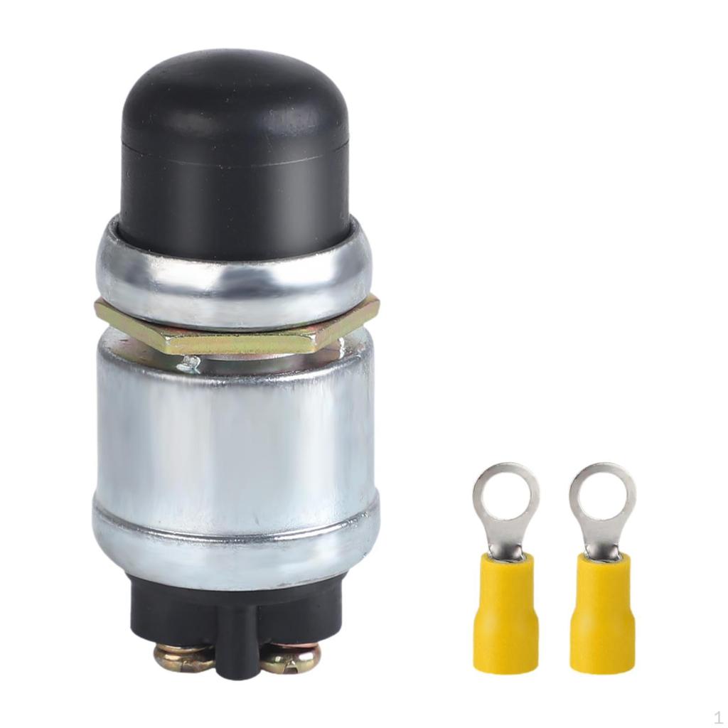 Push Button Starter Switch,12V 50A,Waterproof,Momentary Button,Engine Momentary Start