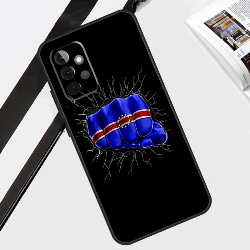 Cape Verde Flag Coat of Arms Case For Samsung Galaxy A06 A56 A36 A26 A16 A54 A34 A14 A12 A22 A32 A52 A13 A53 A15 A35 A55