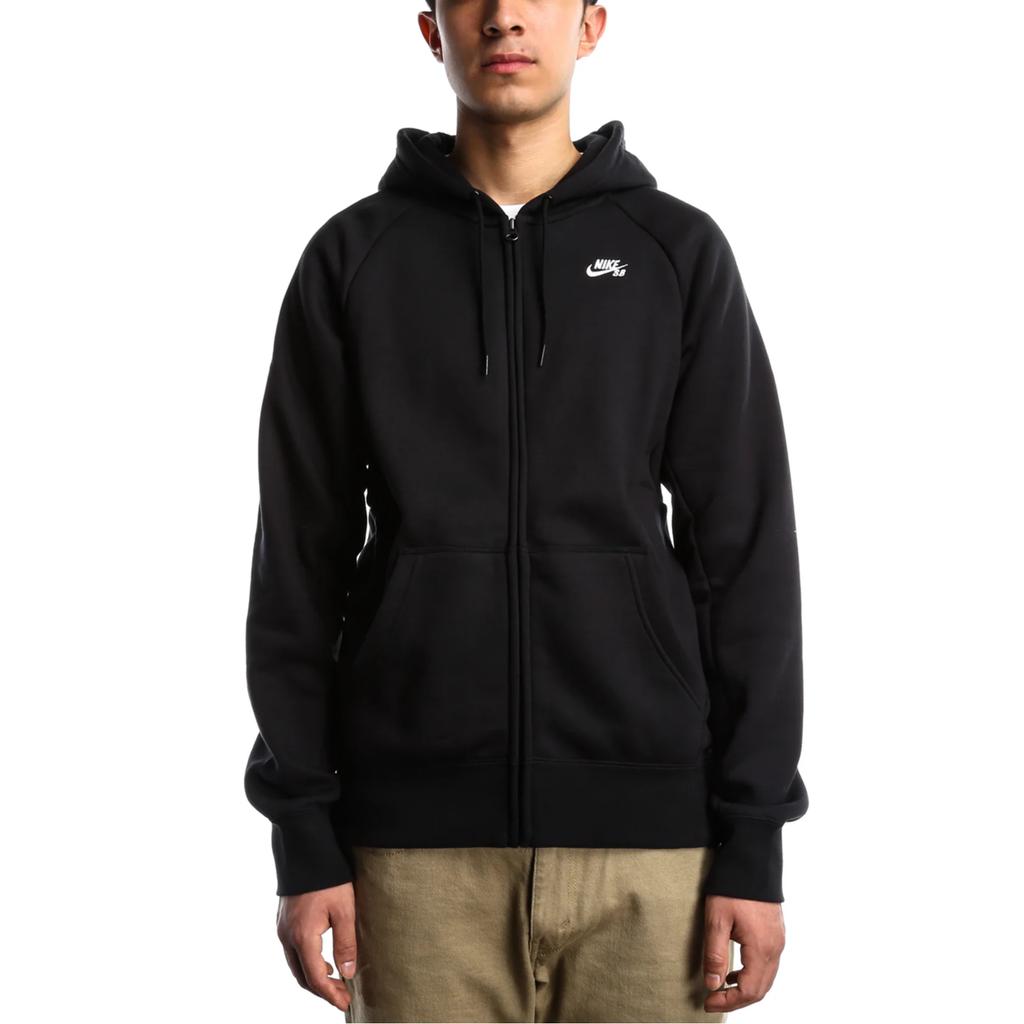 Nike Sweatshirts Men's Black Hooded Moderate Cardigan 800149-010