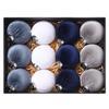 12pcs Festival Christmas Flocking Balls Pendant 8cm Christmas Tree Ornaments  Children Gifts