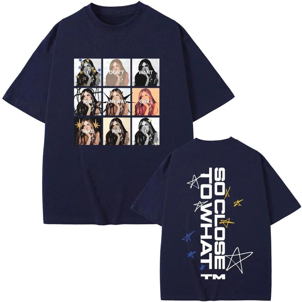 

Unisex Women Fashion Oversized T Shirts Tate Mcrae So Close To What Miss Possessive I Dont Want Him Anyway Girl Take Him Tshirts 4XL