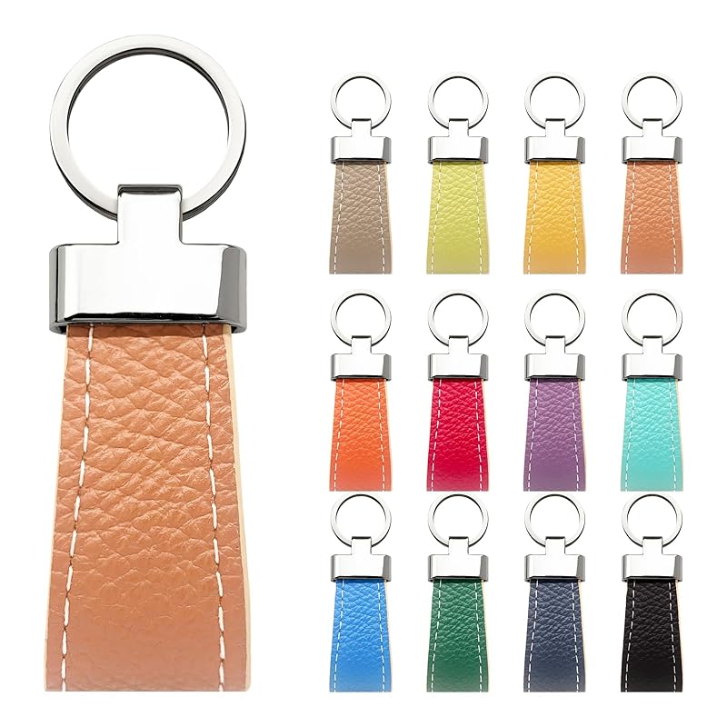 

[Trend SS] key ring genuine leather smart key ring men s ladies double ring key key genuine leather key ring bag charm cowhide leather key ring
