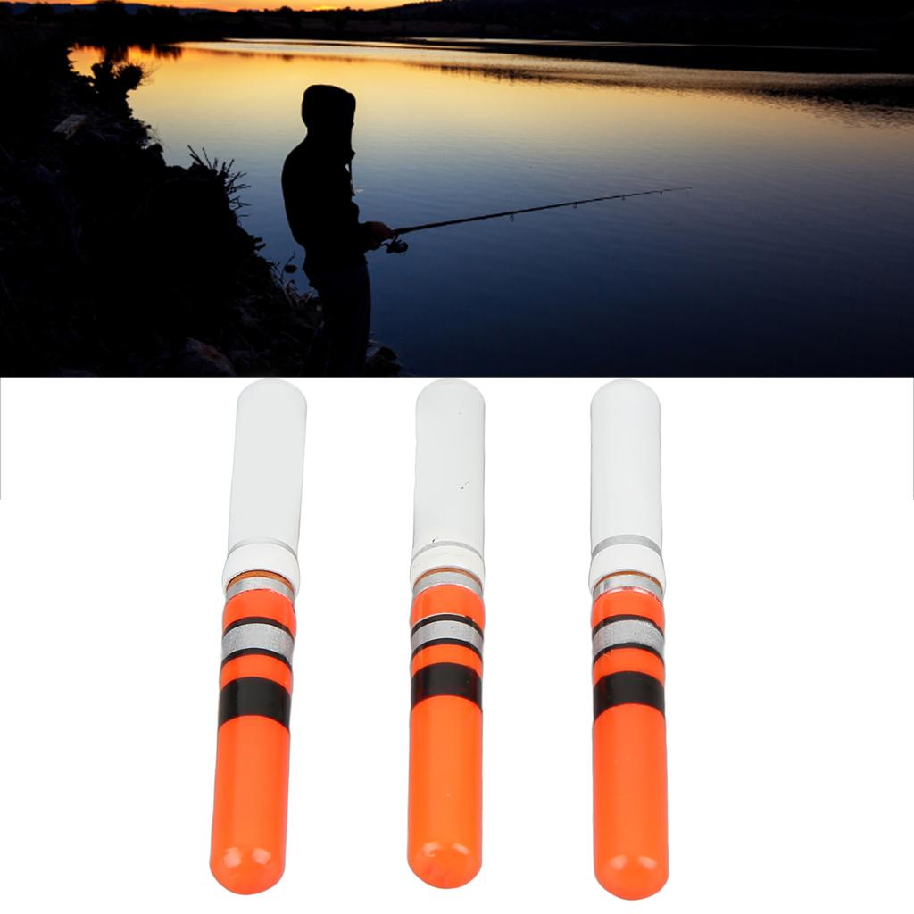 3 Stück zylindrische LED-Nachtfischerei leuchtende leuchtende Schwanz-LED-Lichtstab Werkzeuge