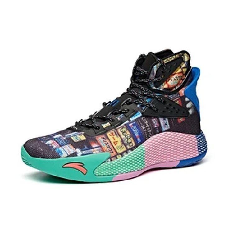 Anta KT5 Comfortable Versatile High-Top Basketball Shoes Men Sneakers Black 112031101-1