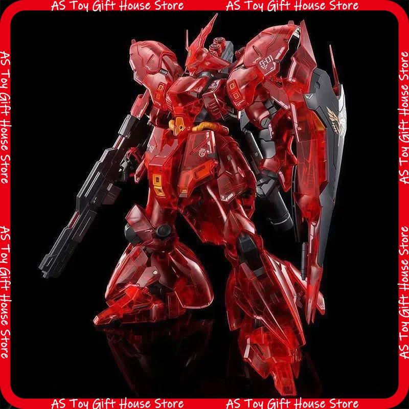 Rg 144 Cleab Color Sazabi Colorful Transparent Mech Assembly Model Kit Action Figures Desktop Decoration Doll Puzzle Toys