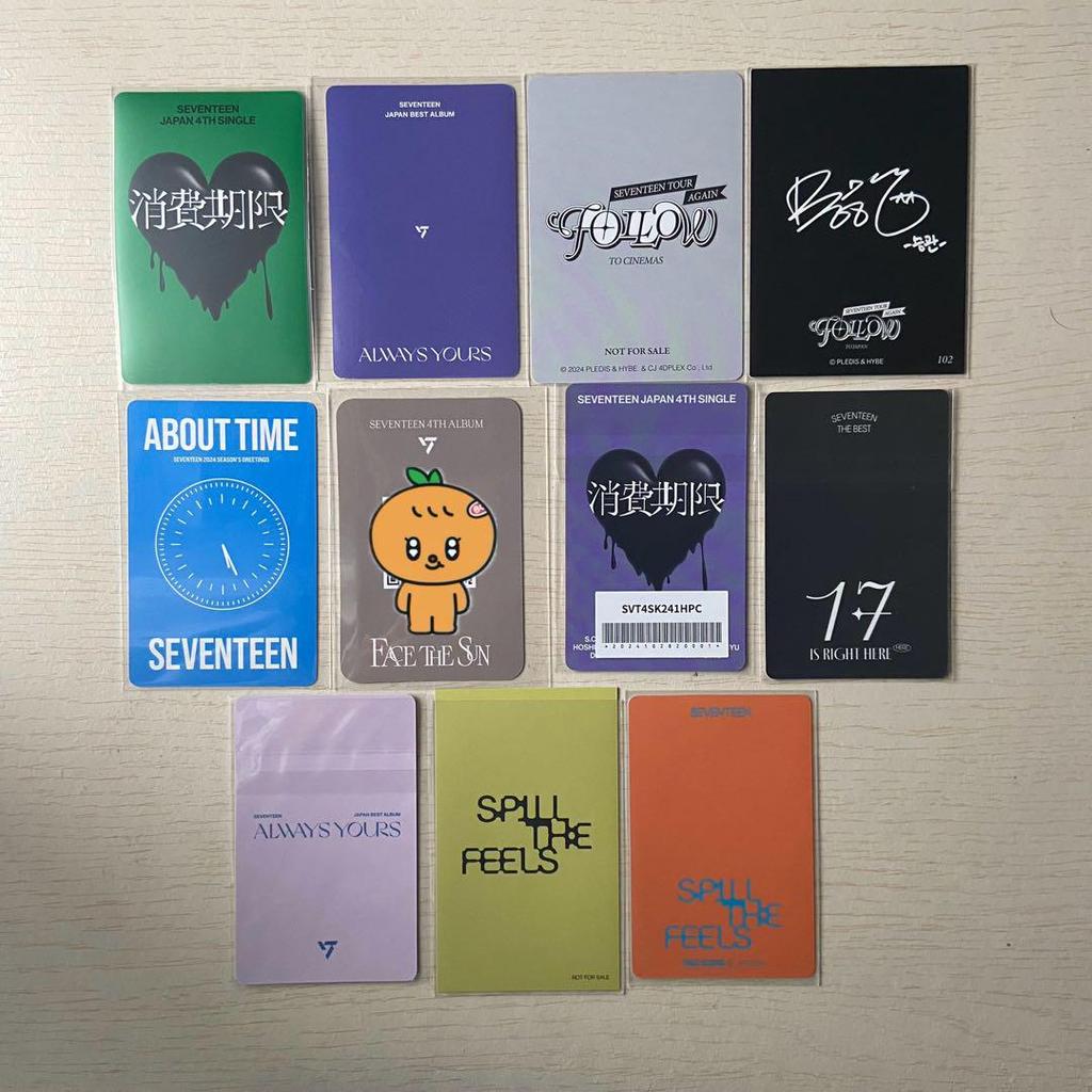[USED] SEVENTEEN SVT Trading Card Bonus SEUNGKWAN