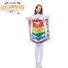 Vibrant Cream Layered Cake Cosplay Costume Unisex Rainbow Themed Outfit For Parties