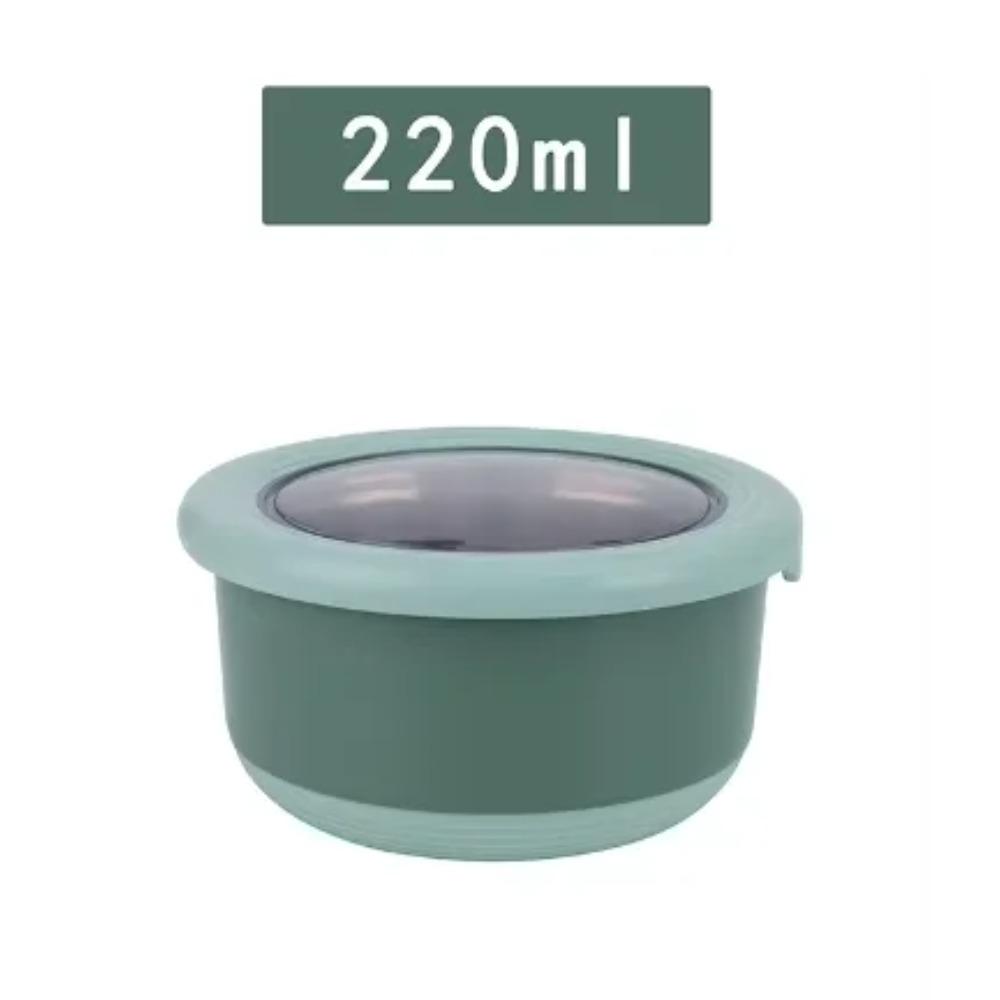 Fresh-keeping Box Stainless Steel Food Sealing Bowl Anti-scalding Lunch Box with Lid Kitchen Food Sealing Bowl Fresh-keeping Box