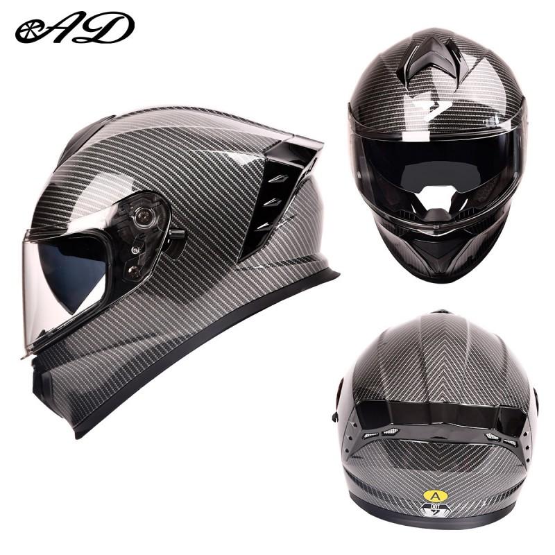 AD Motorcycle Helmet 3C DOT Certified Full Face Men Women All Season