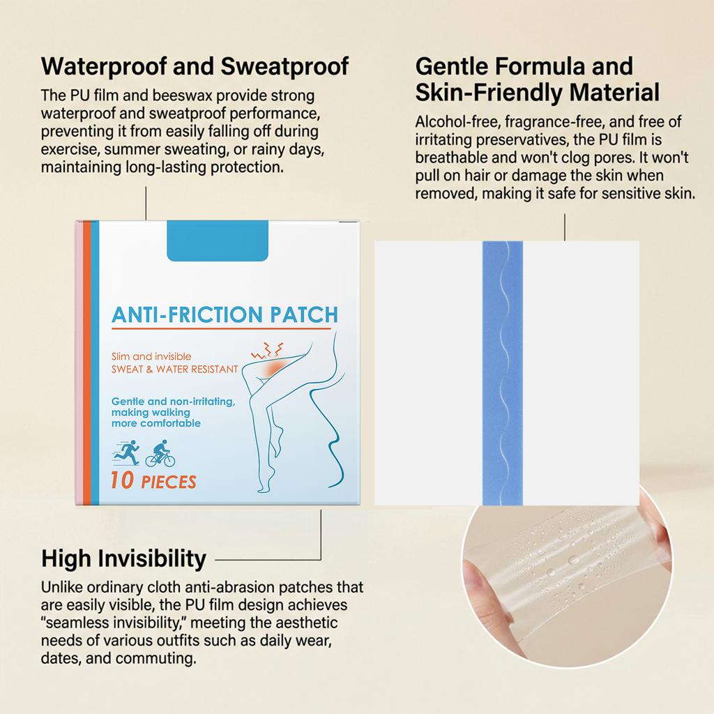 Leg -friction Care Patches Provide Gentle And Moisturizing Care For The Legs, Effectively Protecting The Skin And Making It Smooth And Comfortable.