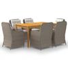 Day and Night - Day and Night 7-piece Brown Garden Dining Set