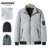 Men's Jacket Autumn and Winter New Men's Cotton-padded Clothes Trendy Short Stand-up Collar Light Cotton Clothes Men's Top