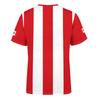 Unisex International Football Fan Retro Streetwear Jersey with Maple Leaf Soccer Print Striped Design Crew Neck Short Sleeve Top for Adults Youth
