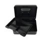 Black Steel Cash Box with Key Lock Hdwr Hd-Cb15