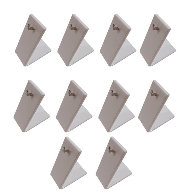 

10Pcs Multipurpose L Shape Acrylic Earring Holders For Efficient Space Saving Jewelry Display At Homes Or Store 1