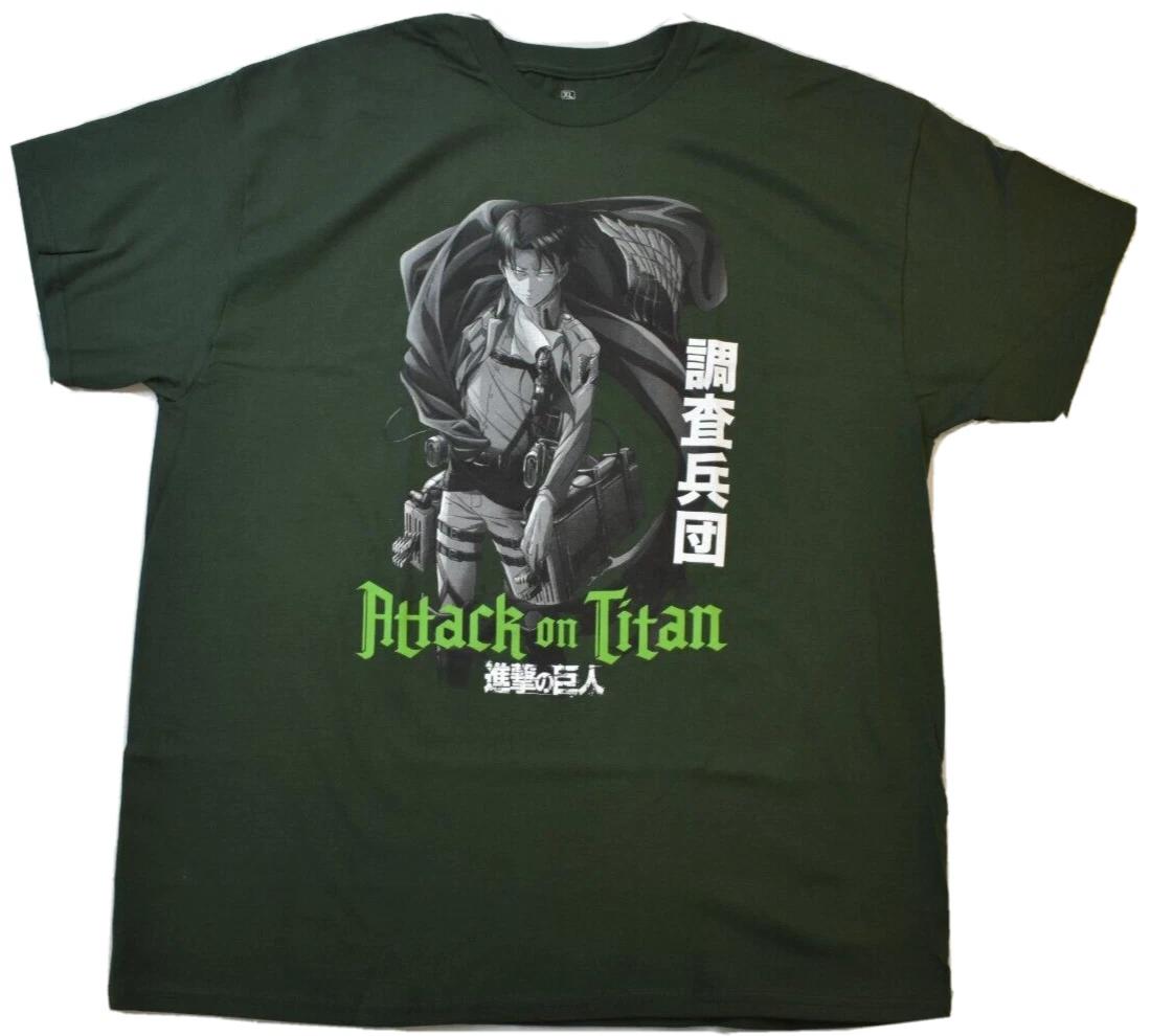 

Ripple Junction Mens Attack On Season 3 Hunter Green Shirt New XL 2XL