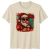 Xmas Santa Sunglasses Christmas Holiday Unisexs Unisexs Graphic Tee Fun